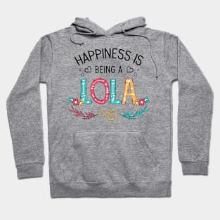 Happiness Is Being A Lola Wildflowers Valentines Mothers Day Hoodie